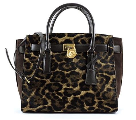 michael kors leopard hamilton traveler|MICHAEL KORS LARGE HAMILTON TRAVELER LEOPARD .